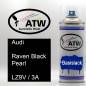 Preview: Audi, Raven Black Pearl, LZ9V / 3A: 400ml Sprühdose, von ATW Autoteile West.